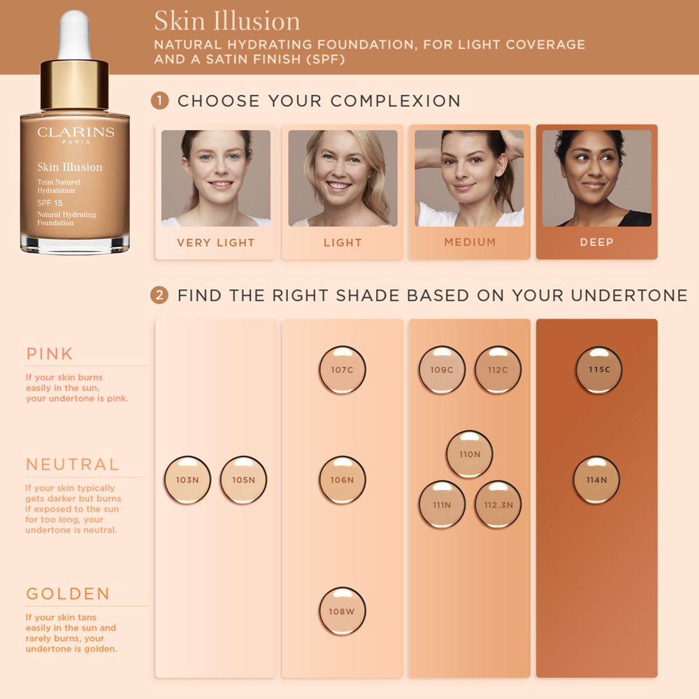 Skin Illusion Natural Hydrating Foundation SPF15 30ml